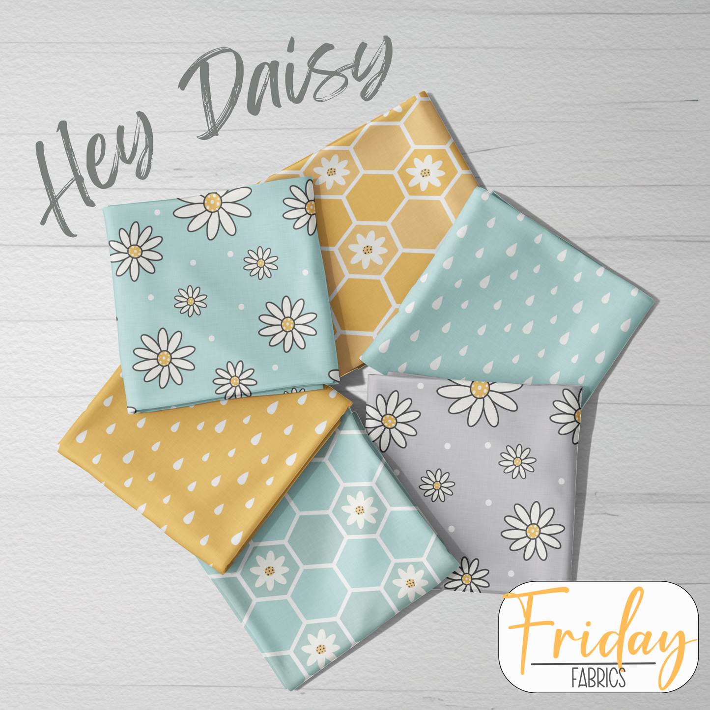 Blue Drops (Hey Daisy) Pre-order Fabric