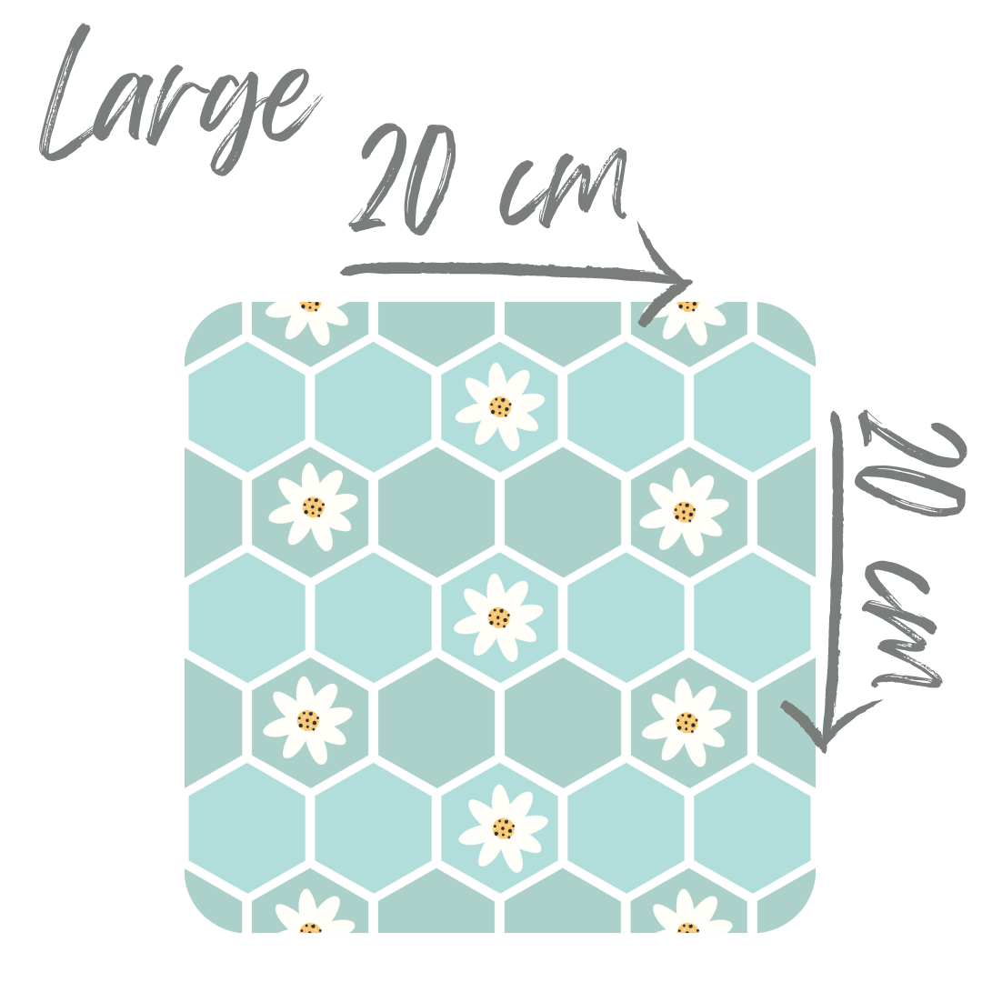 Blue Hexies (Hey Daisy) Pre-order Fabric