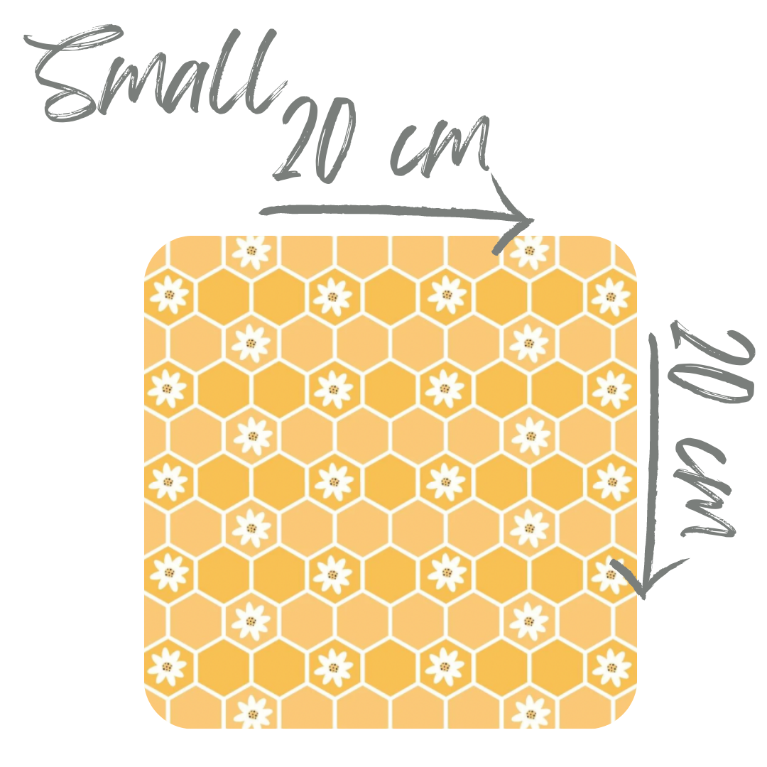 Yellow hexies (Hey Daisy) Pre-order Fabric