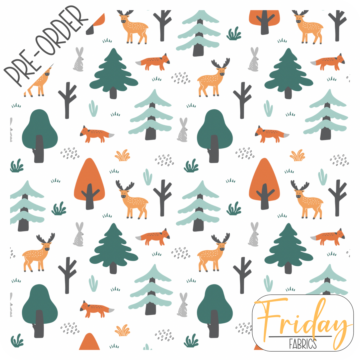 Forest (In the Village) Pre-order Fabric