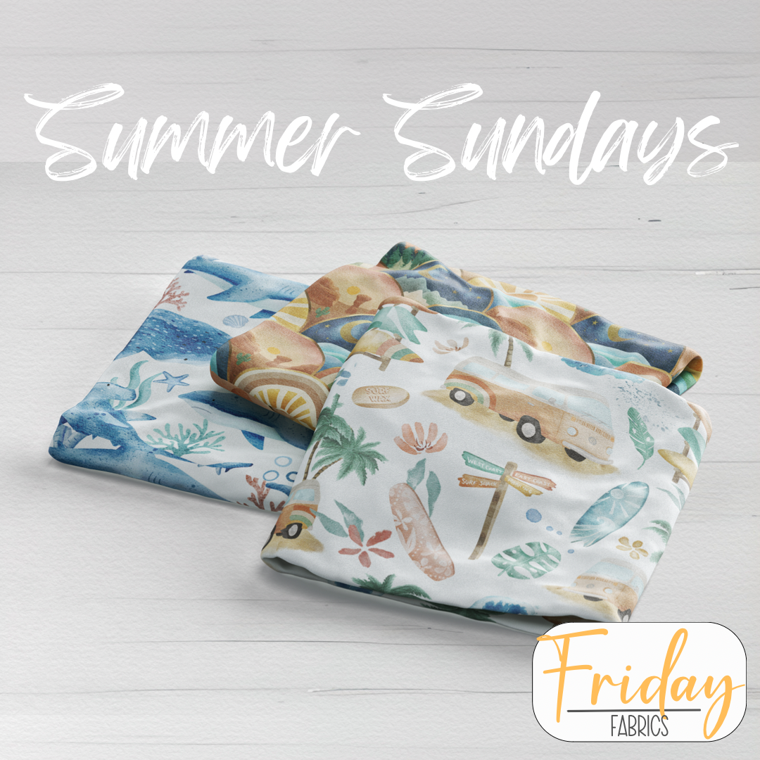 Surfing (Summer Sunday) Pre-order Fabric