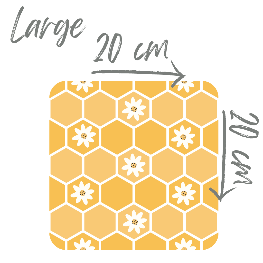 Yellow hexies (Hey Daisy) Pre-order Fabric