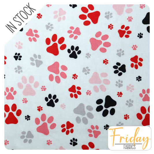 Paw Prints (Best Friends) In Stock Fabric