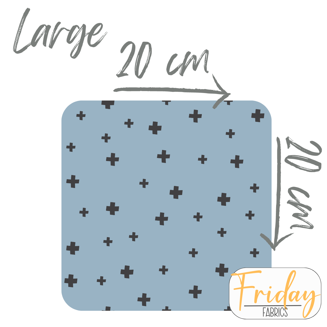Crosses (To the Moon) Pre-order Fabric