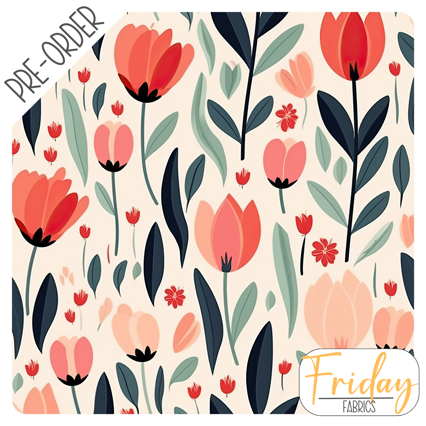 Tulip Fever 1 Pre-order Fabric