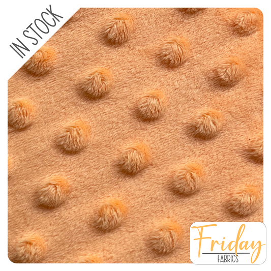 Minky Dot - Orange Sorbet