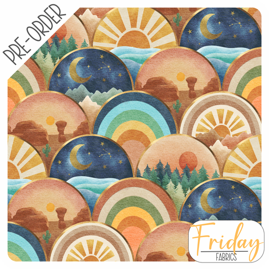 Rainbows (Summer Sunday) Pre-order Fabric